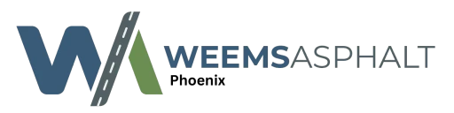 Weems Asphalt Paving logo with office location