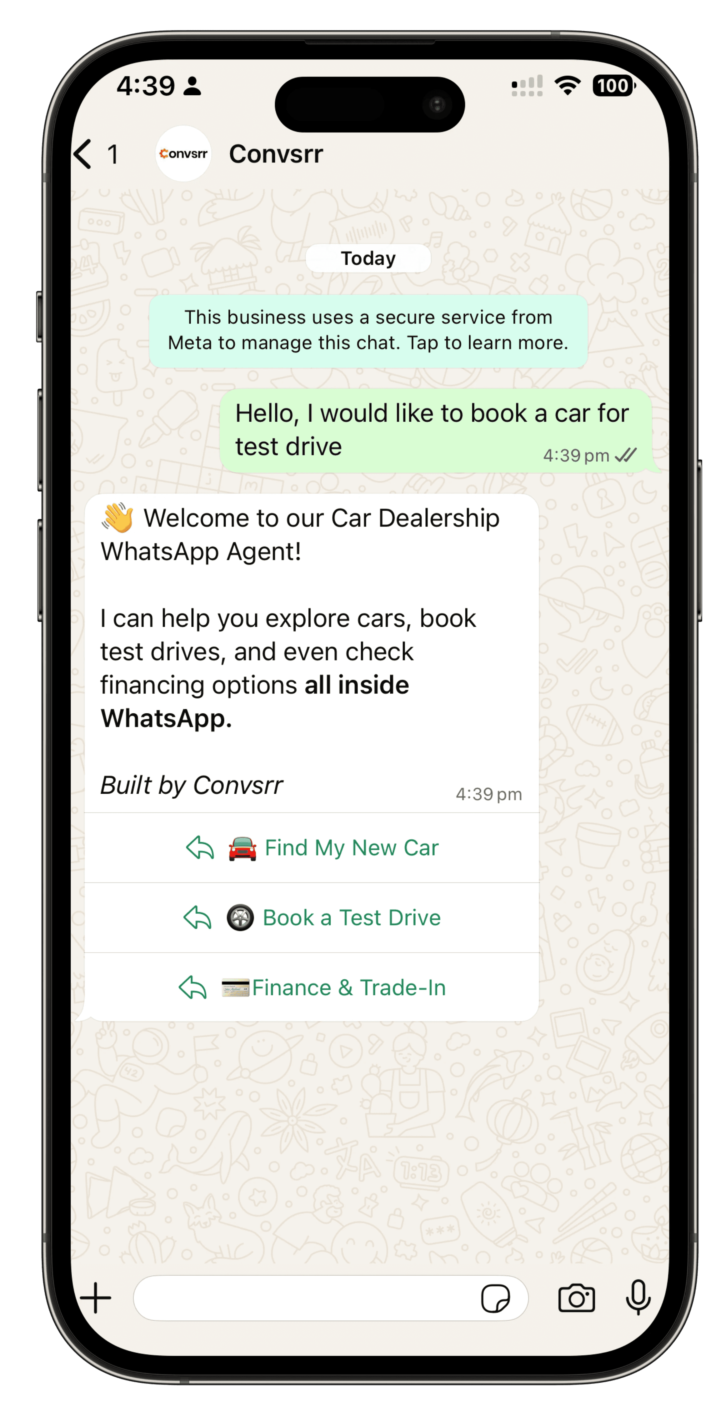 WhatsApp - Car Dealership Demo