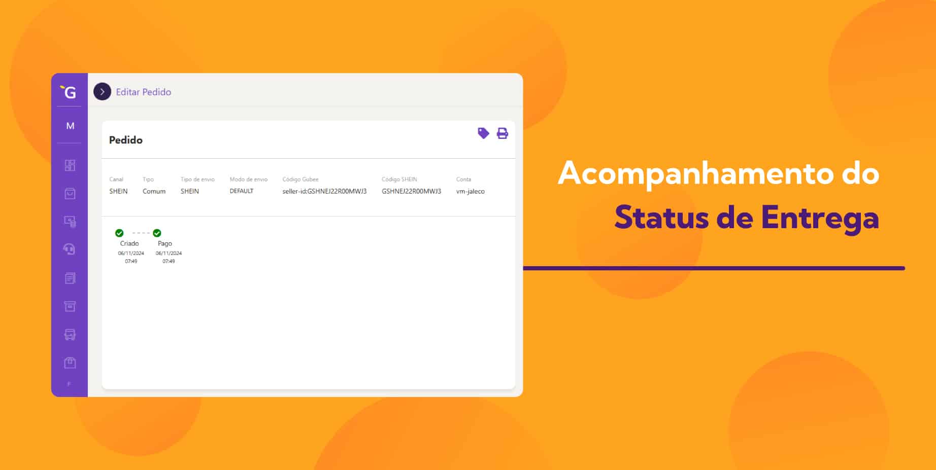 Através do Painel Unificado da Gubee você acompanha os pedidos de todos os marketplaces no mesmo lugar de forma simples e prática.