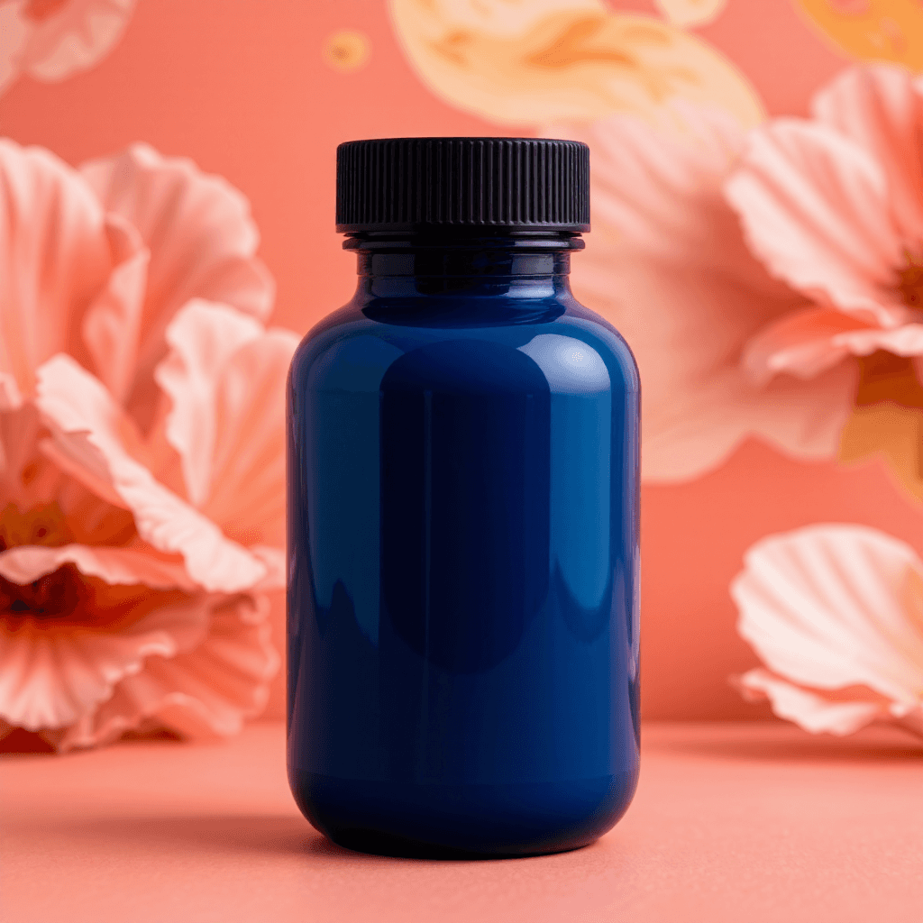 product photography of a bottle of dietary supplement