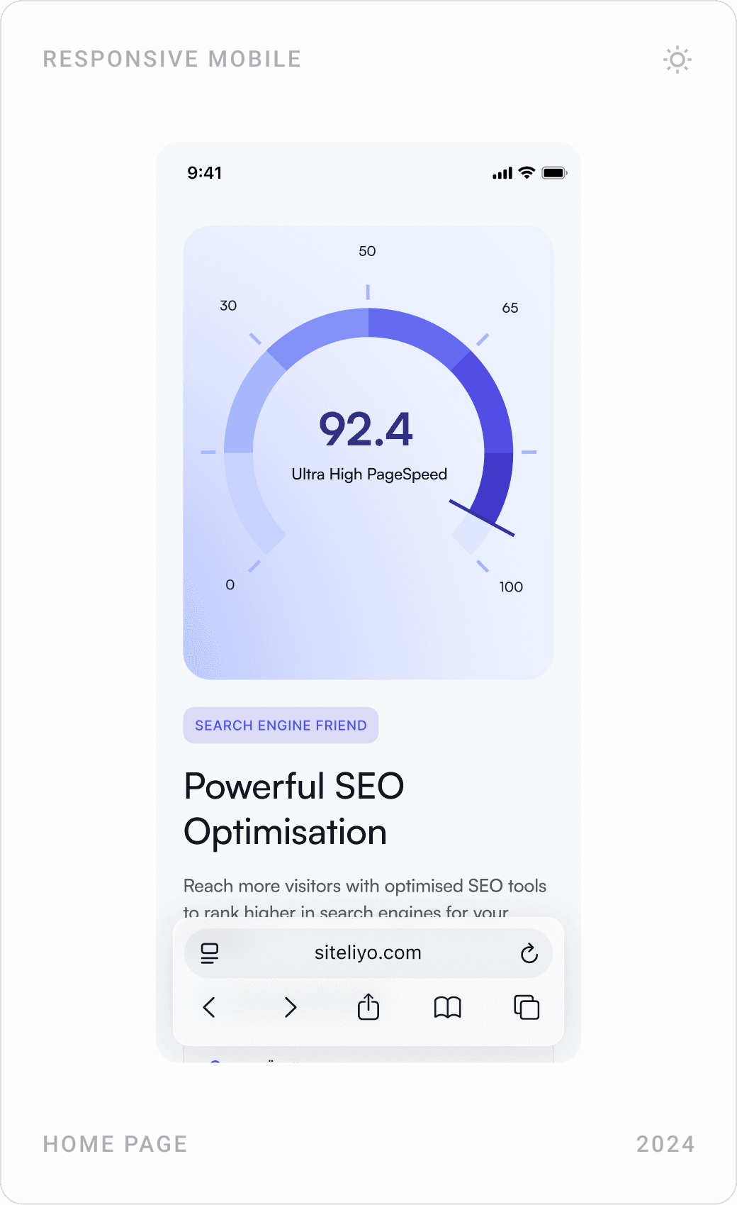 Performance & SEO Optimization Dashboard Design