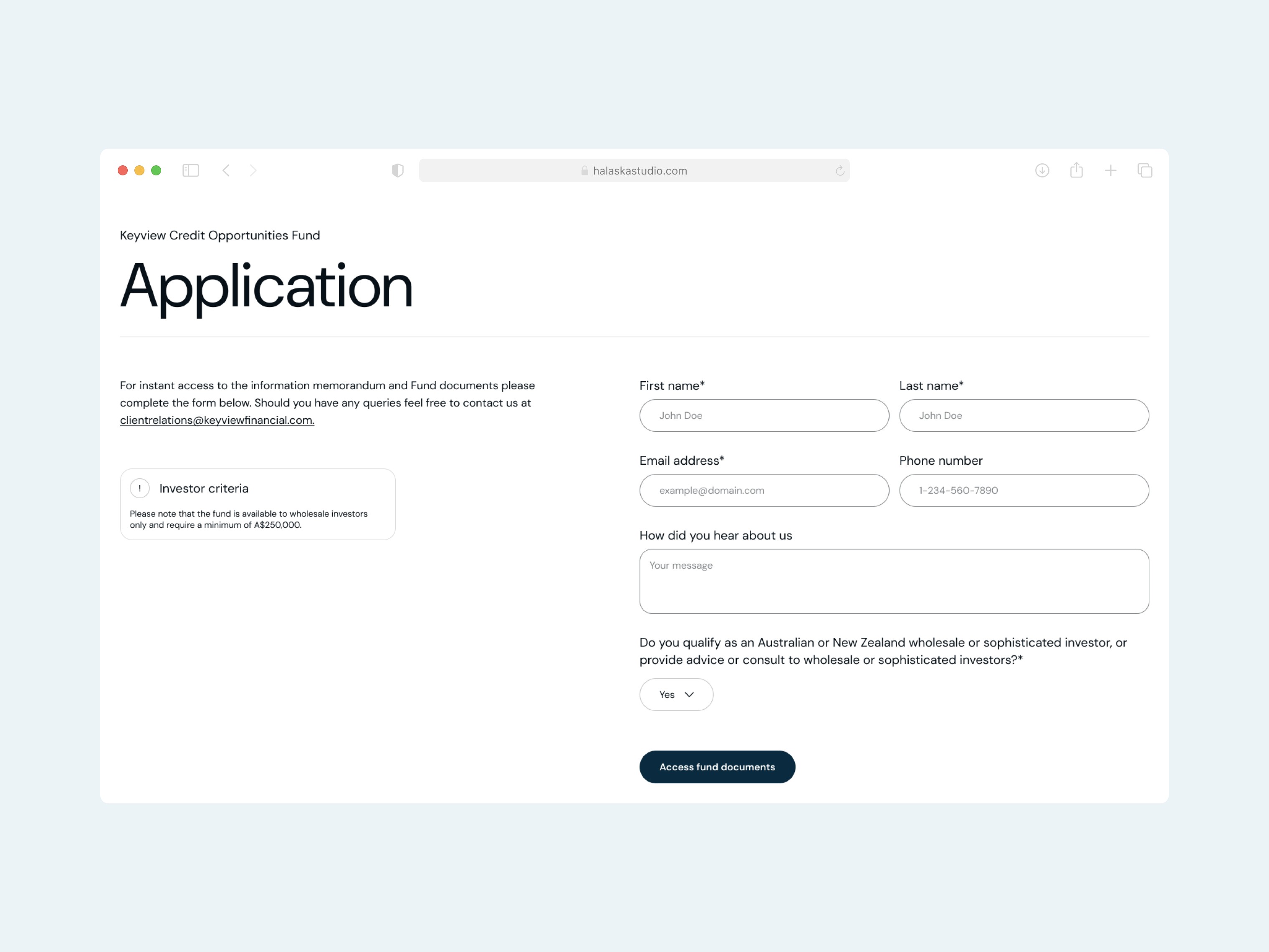 Keyview Financial website design fintech australia stats