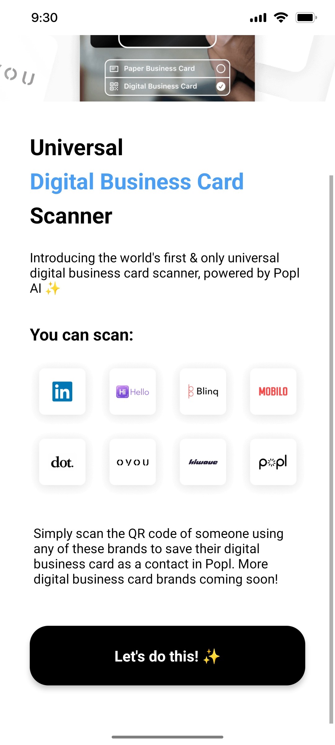 Popl You Can Scan Screen