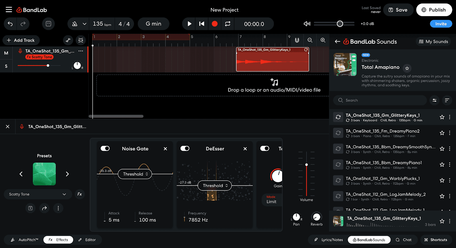 BandLab Studio page