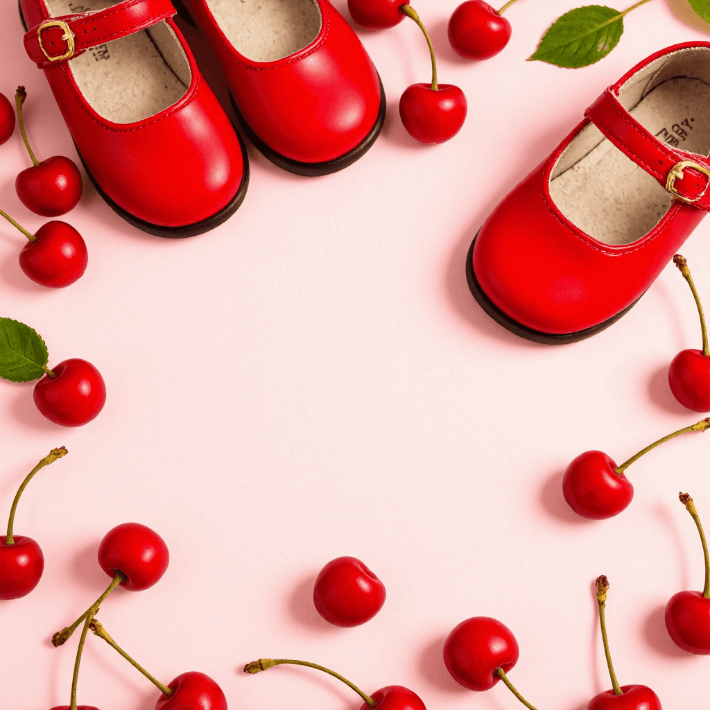 product photography of children's shoes