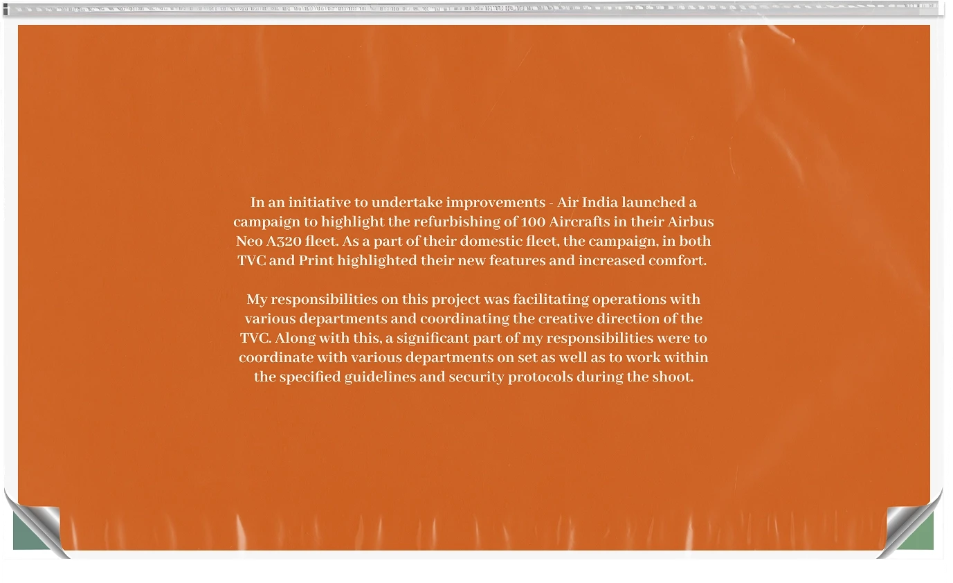 Air India Bottom Page