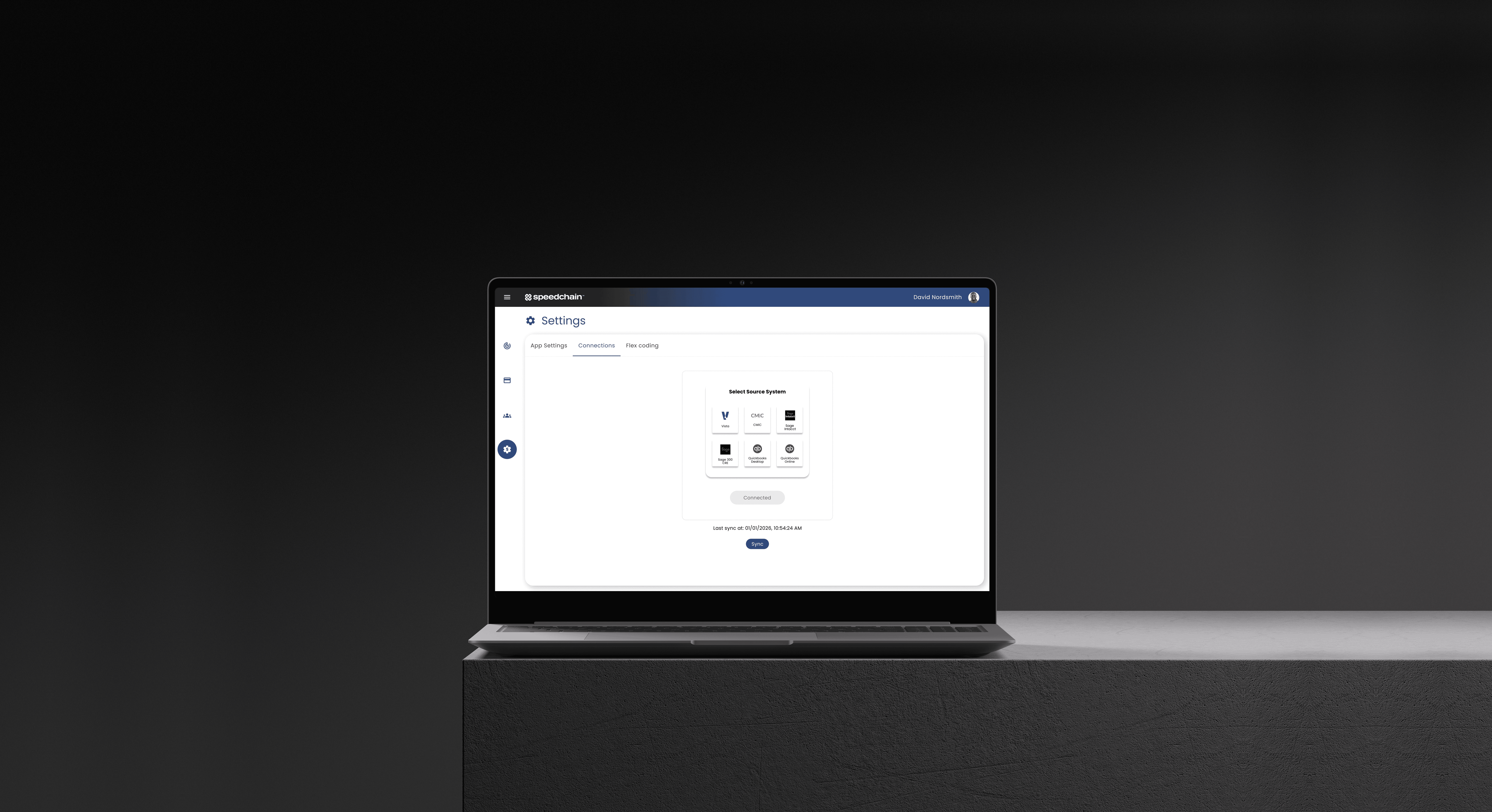 laptop displaying the logos of the integrations