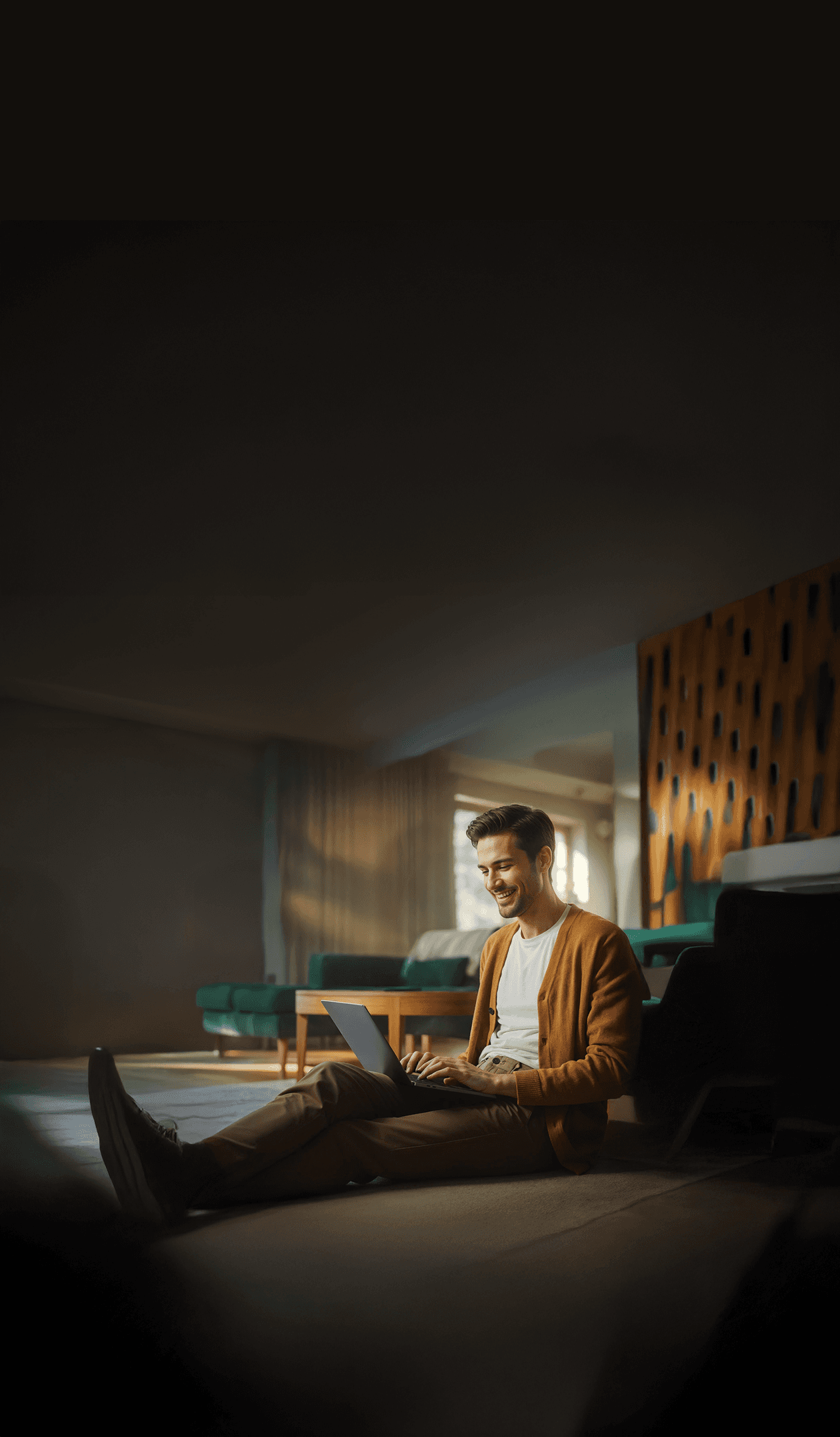 Business Formation in Dubai Free Zone - A man with the laptop