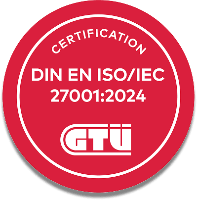 Zertifizierung ISO/IEC 27001:2024 GTÜ