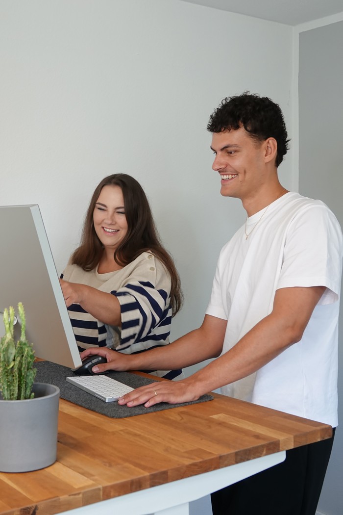 Luca Högy und Nina Schindel.