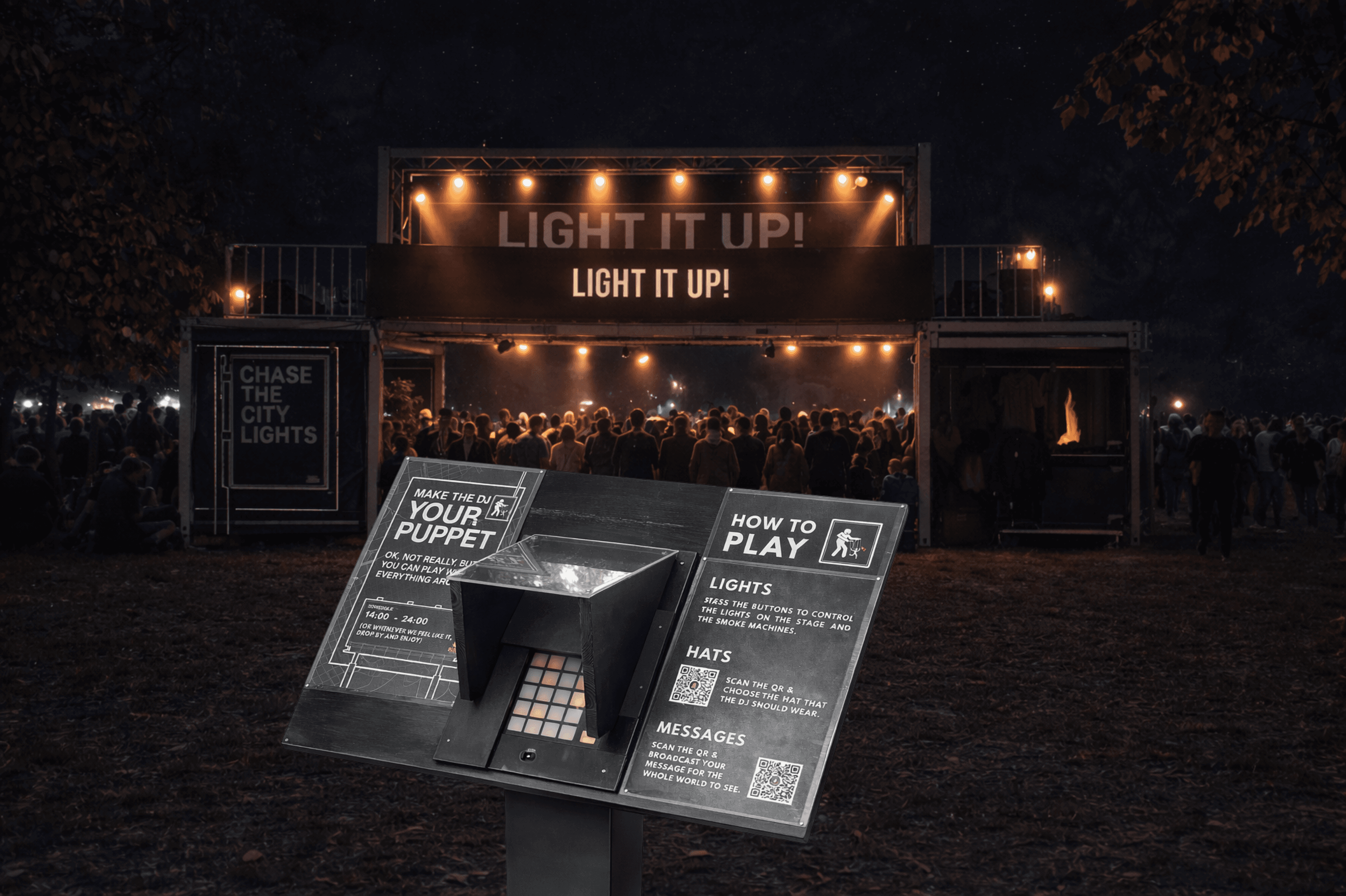 Public și coadă la activarea Burn din cadrul Electric Castle