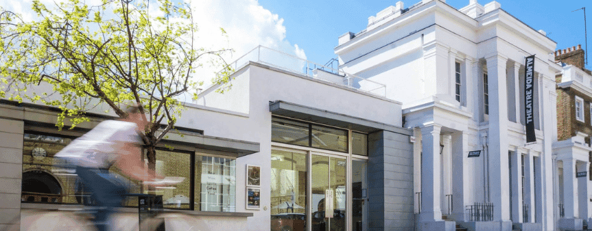 Exterior of the Almeida Theatre in London. Image by Robin Fisher