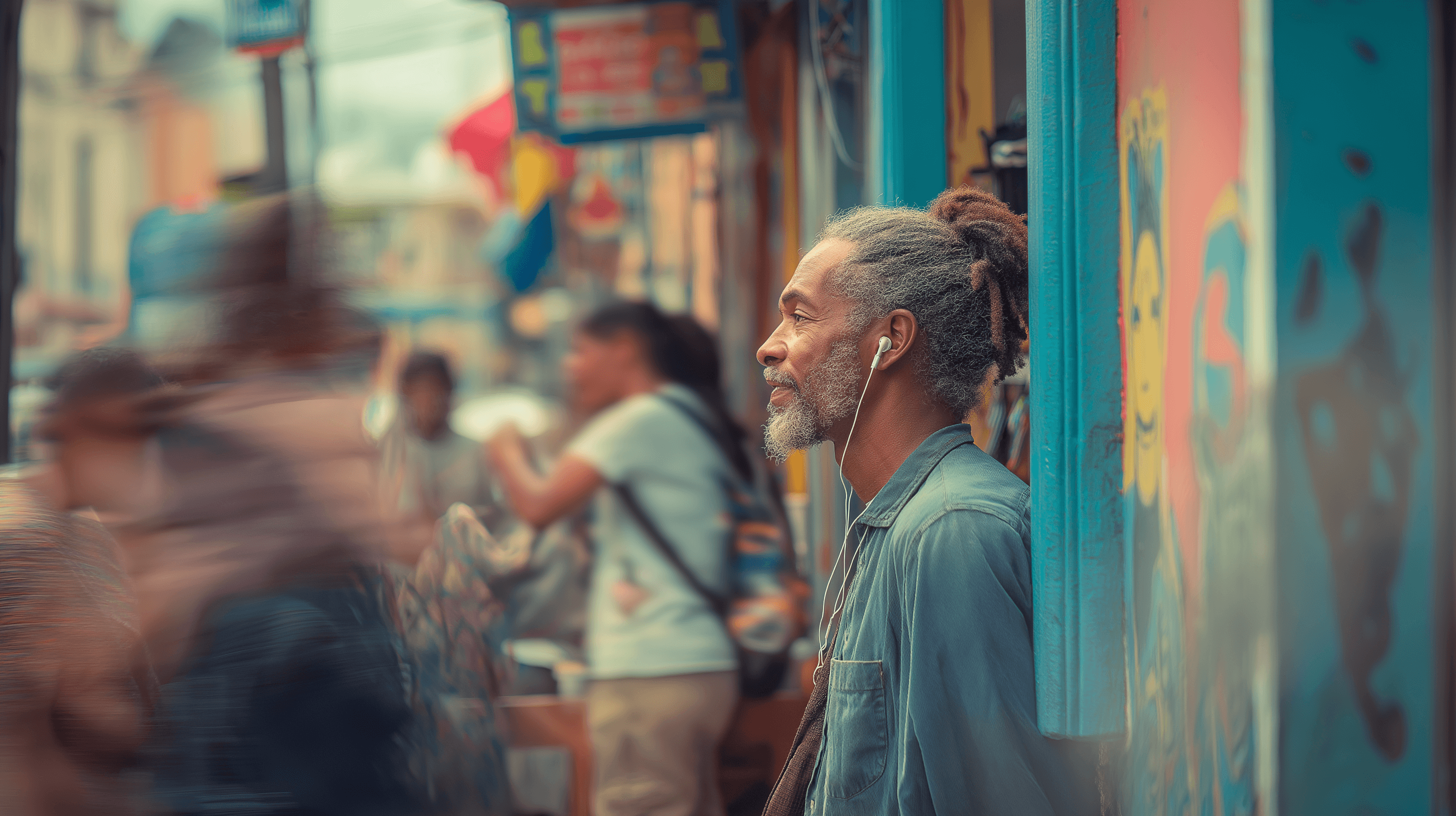 Man Wearing Black Coat