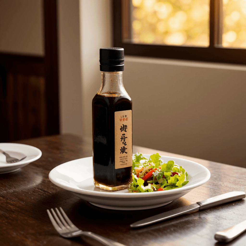 product photography of a bottle of soy sauce