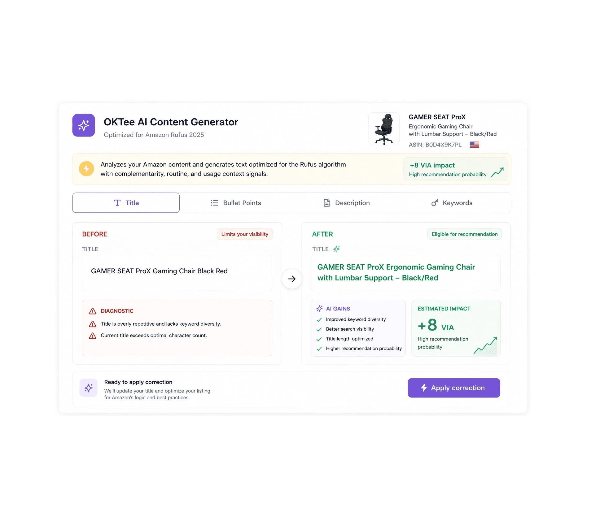 OKTee - AI-Generated Card Content