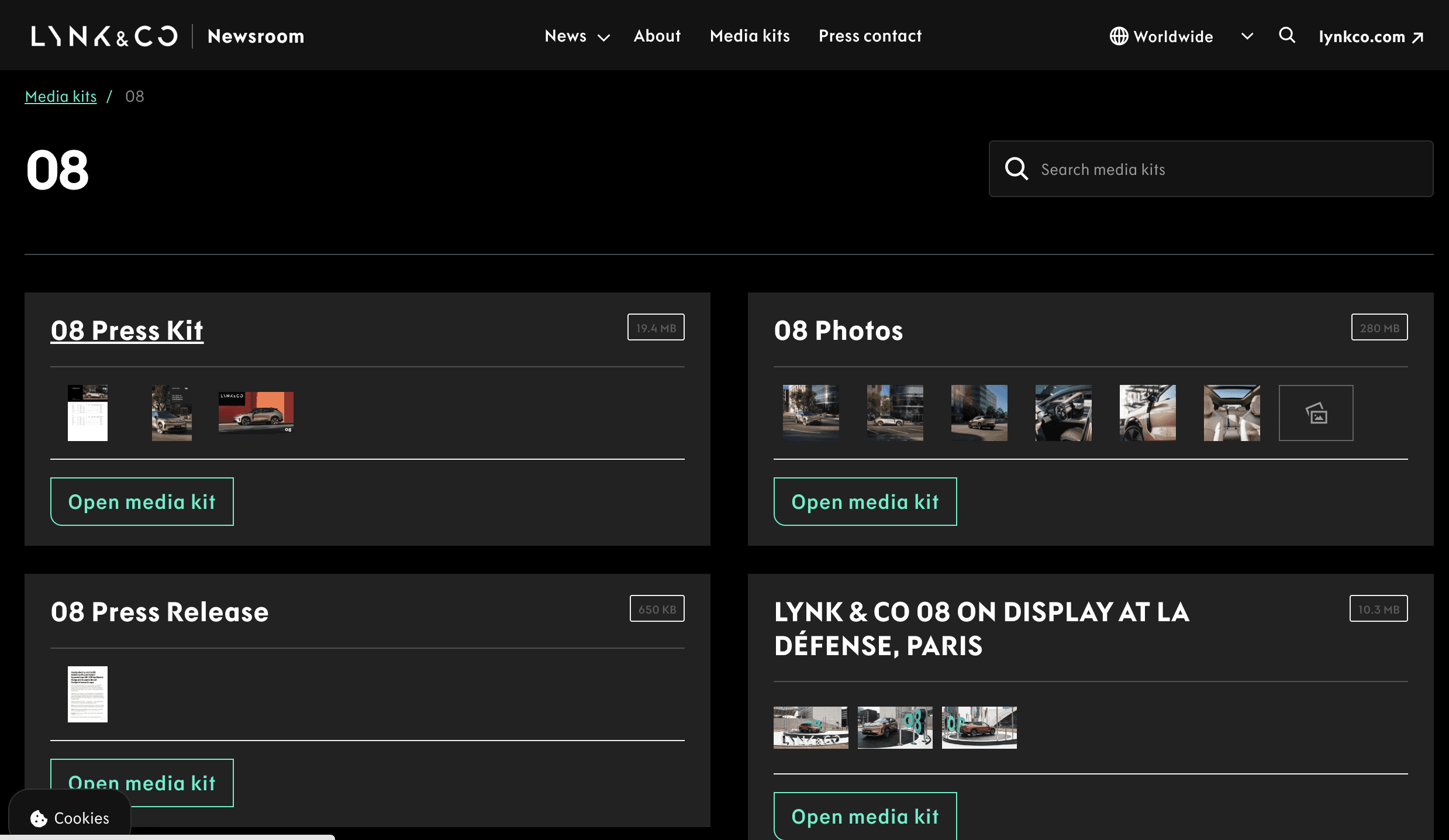 Lynk&Co's media kit 