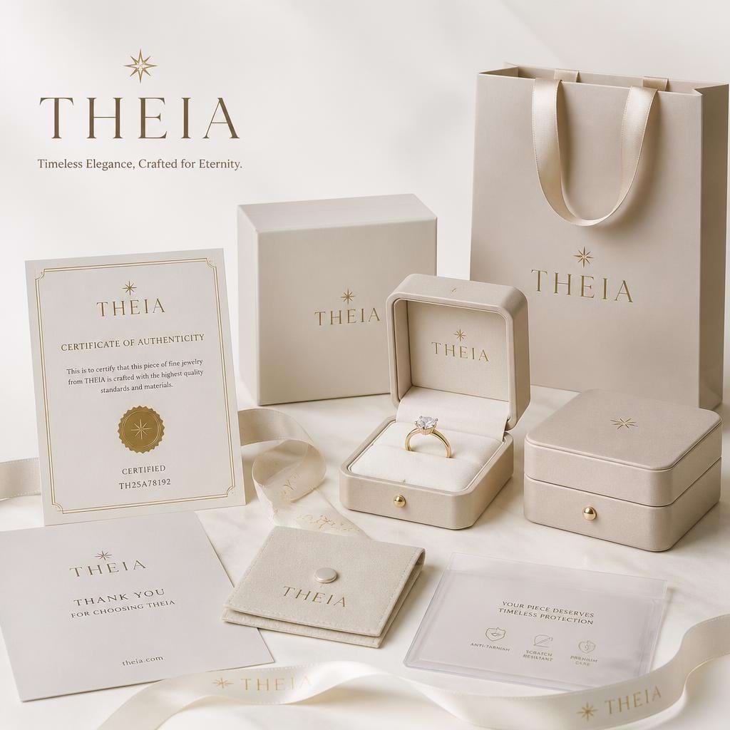 Chain in Theia box and certifications
