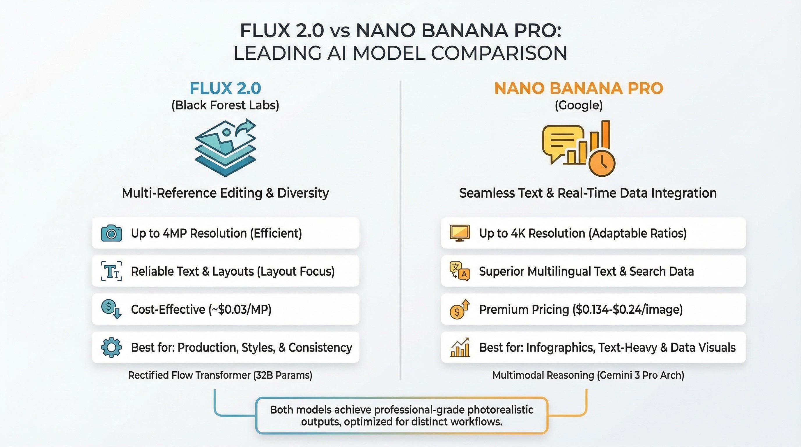 Flux 2.0 vs nano banan pro image model comparison