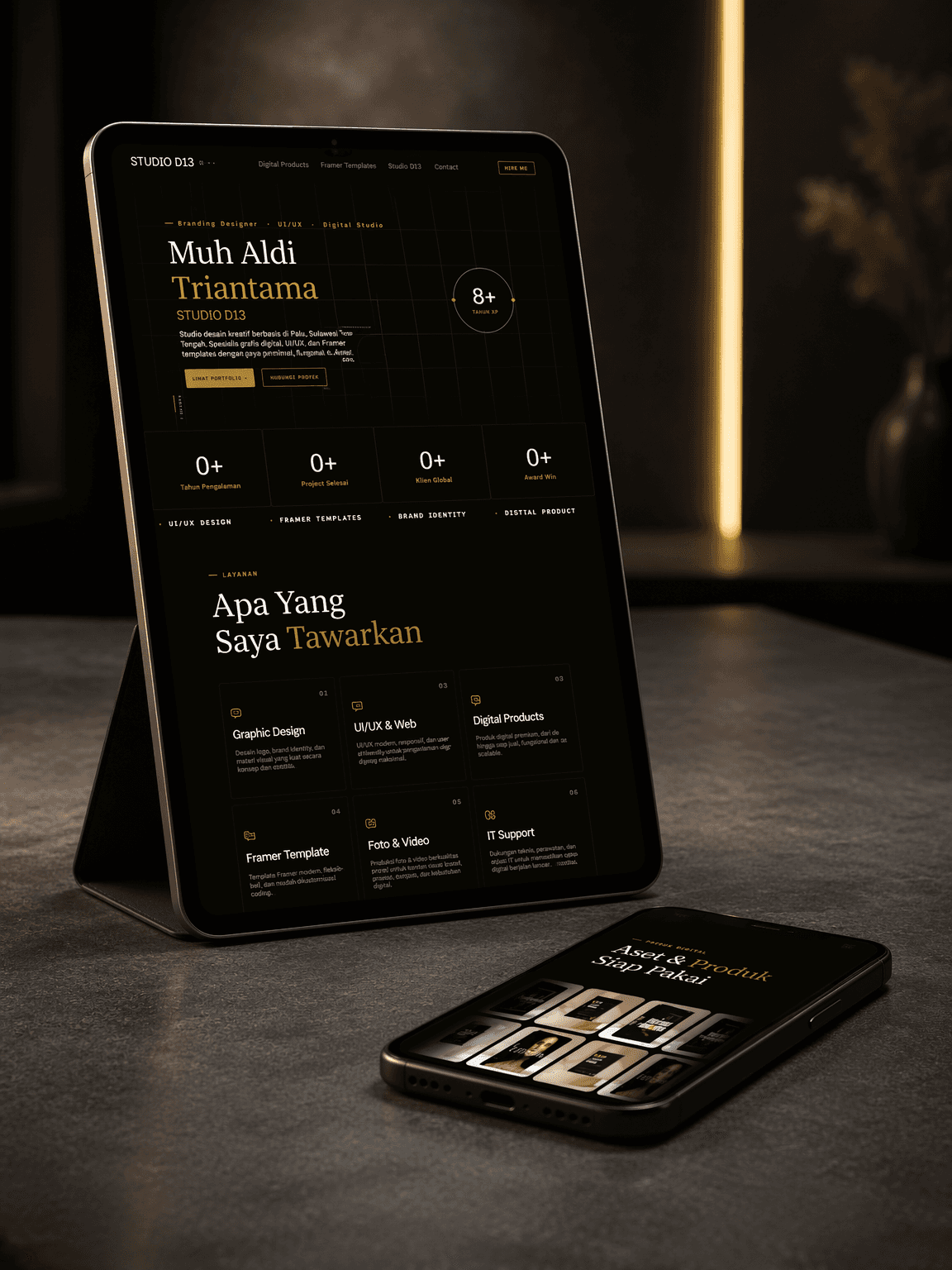 mockup website design