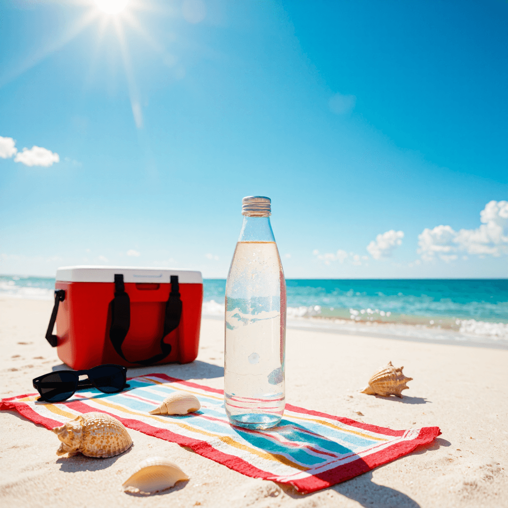 product photography of water bottle