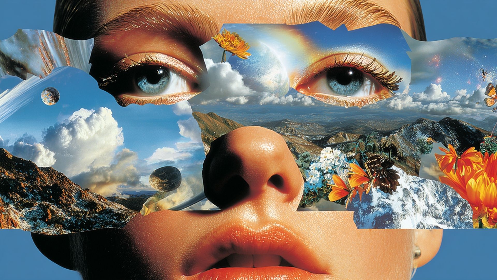 A colorful mosaic tunnel wall is shown.