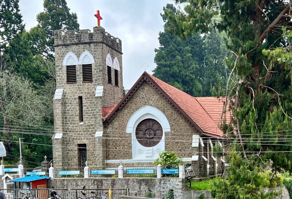 An old colonial church in Kodaikanal