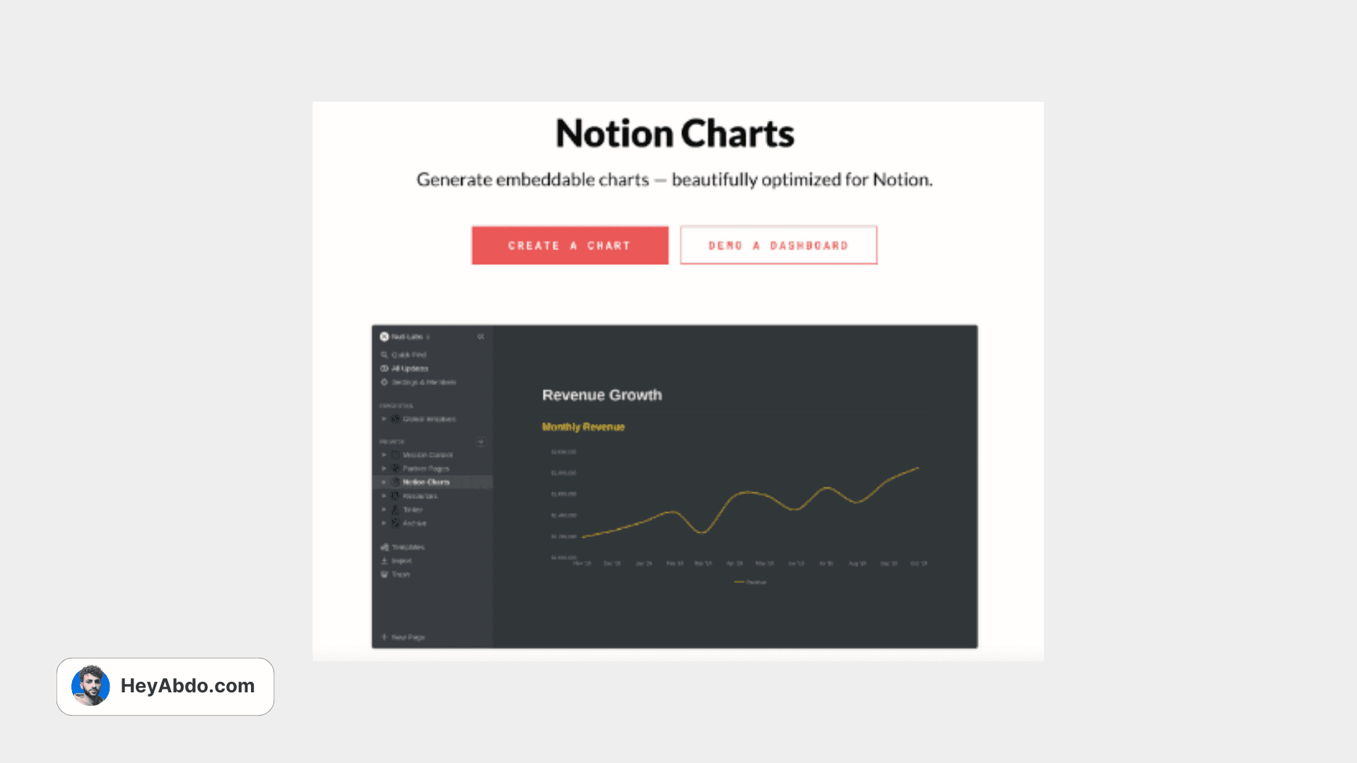 Notion VIP Notion Chart Widget