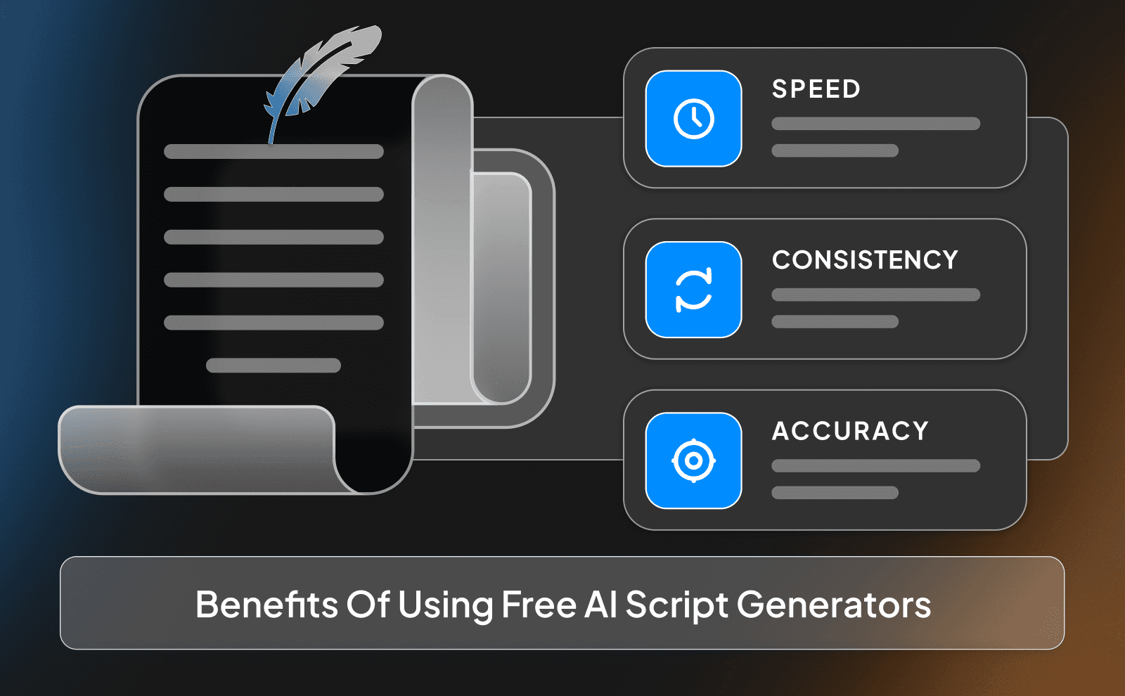 Benefits of Using free AI script generators