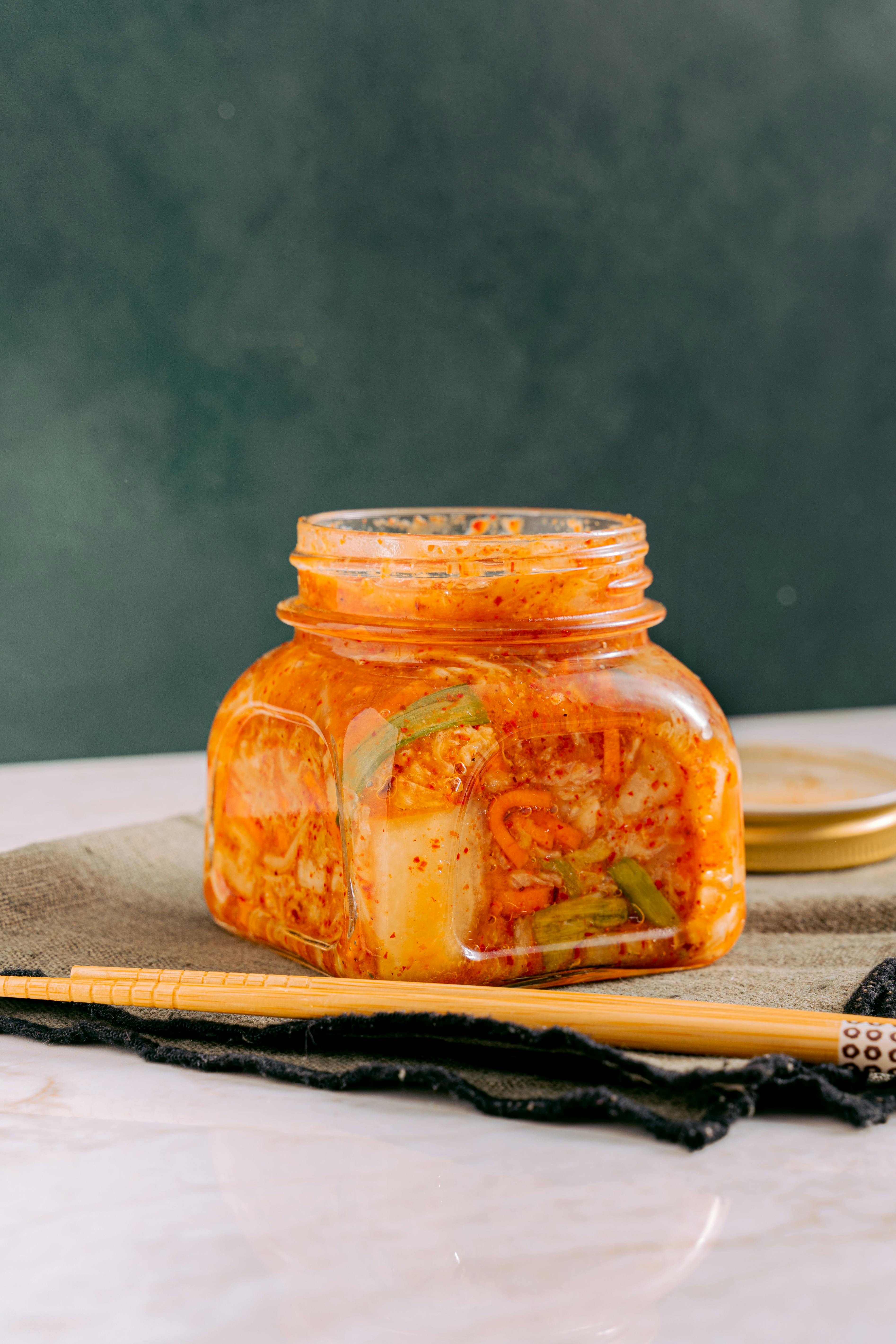 Jar of kimchi