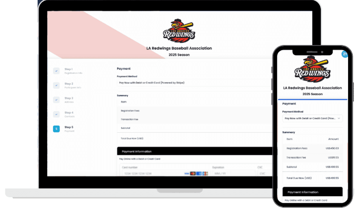 Collecting Fees Online with TeamLinkt's Free Registration Software