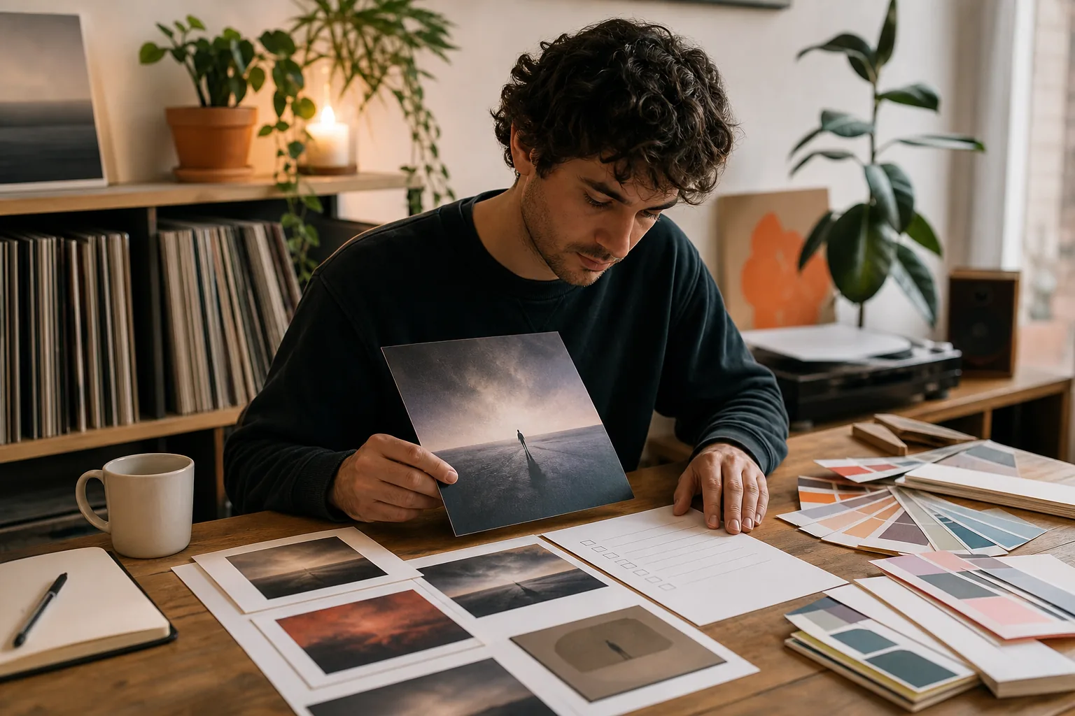 artist checking album cover image rights and promotional artwork