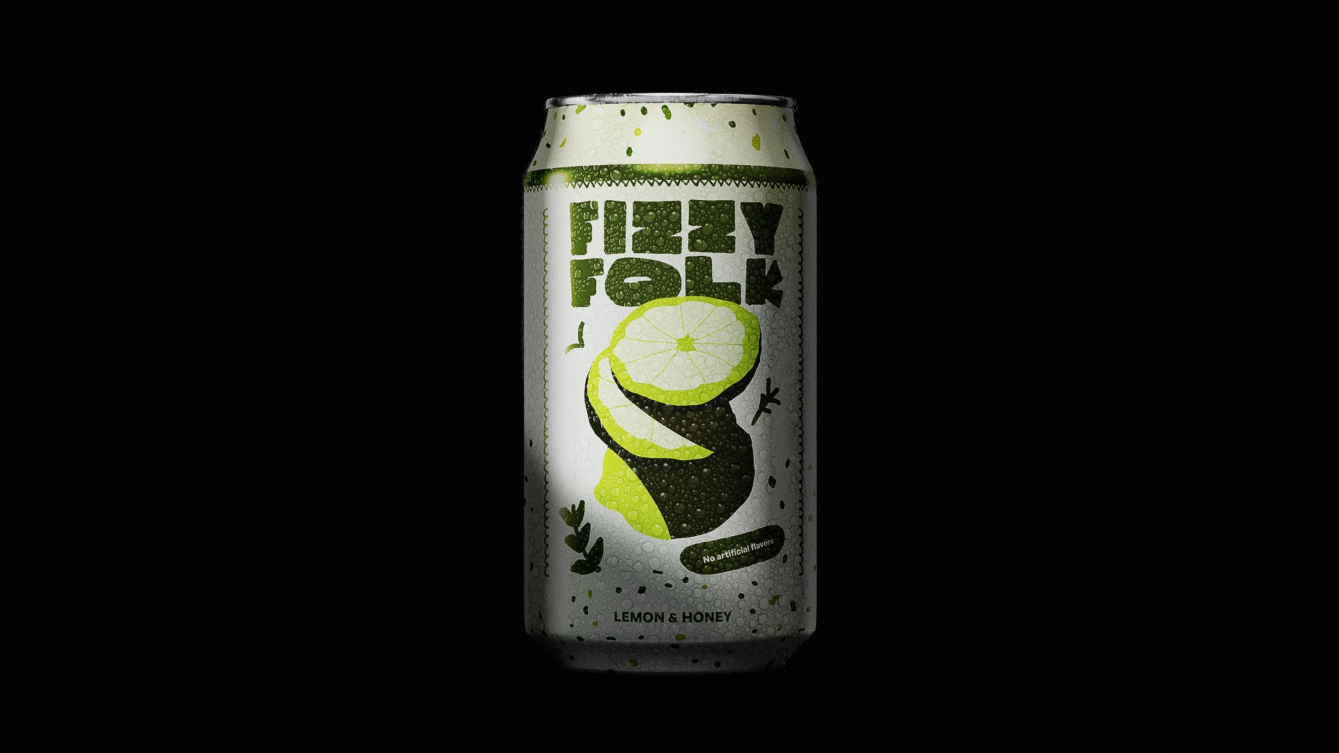 Soda can with Lime Illustration