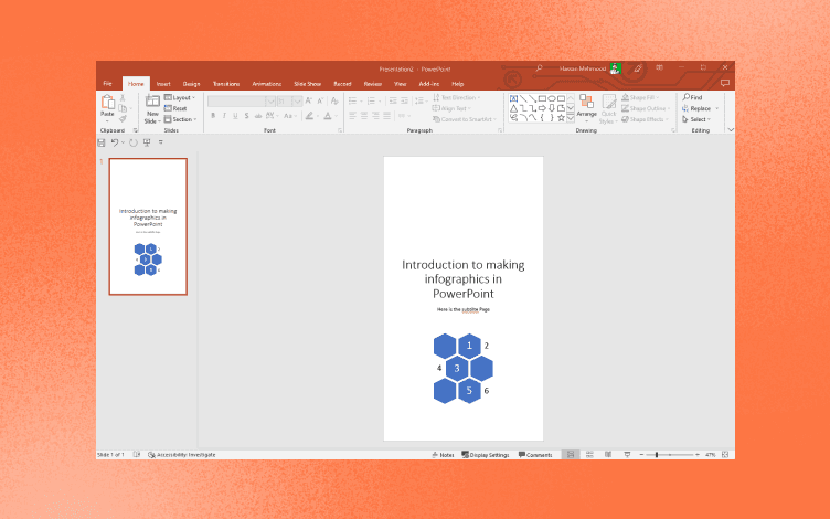 A powerpoint slide with text and smartart