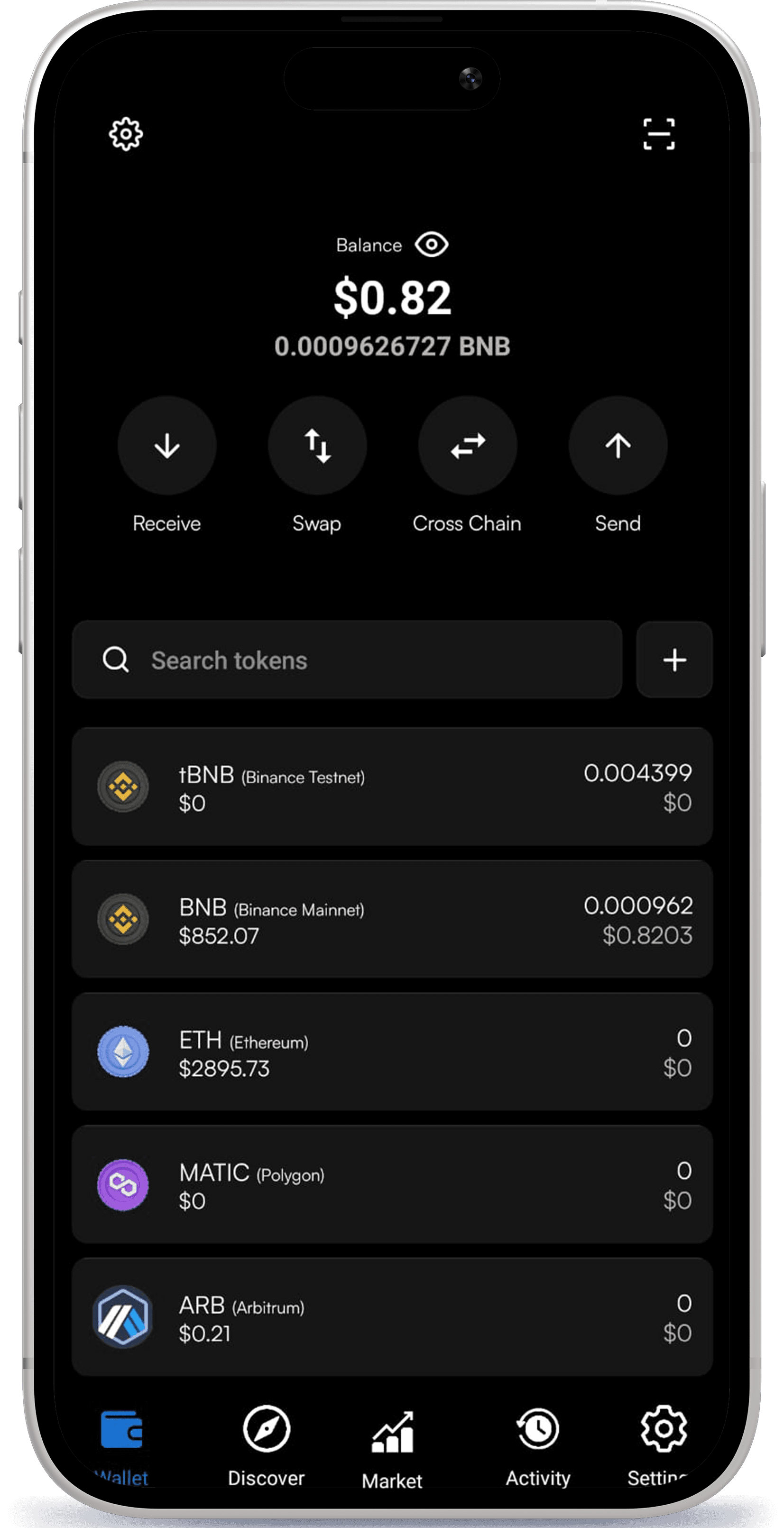 Connect Dapps Screen