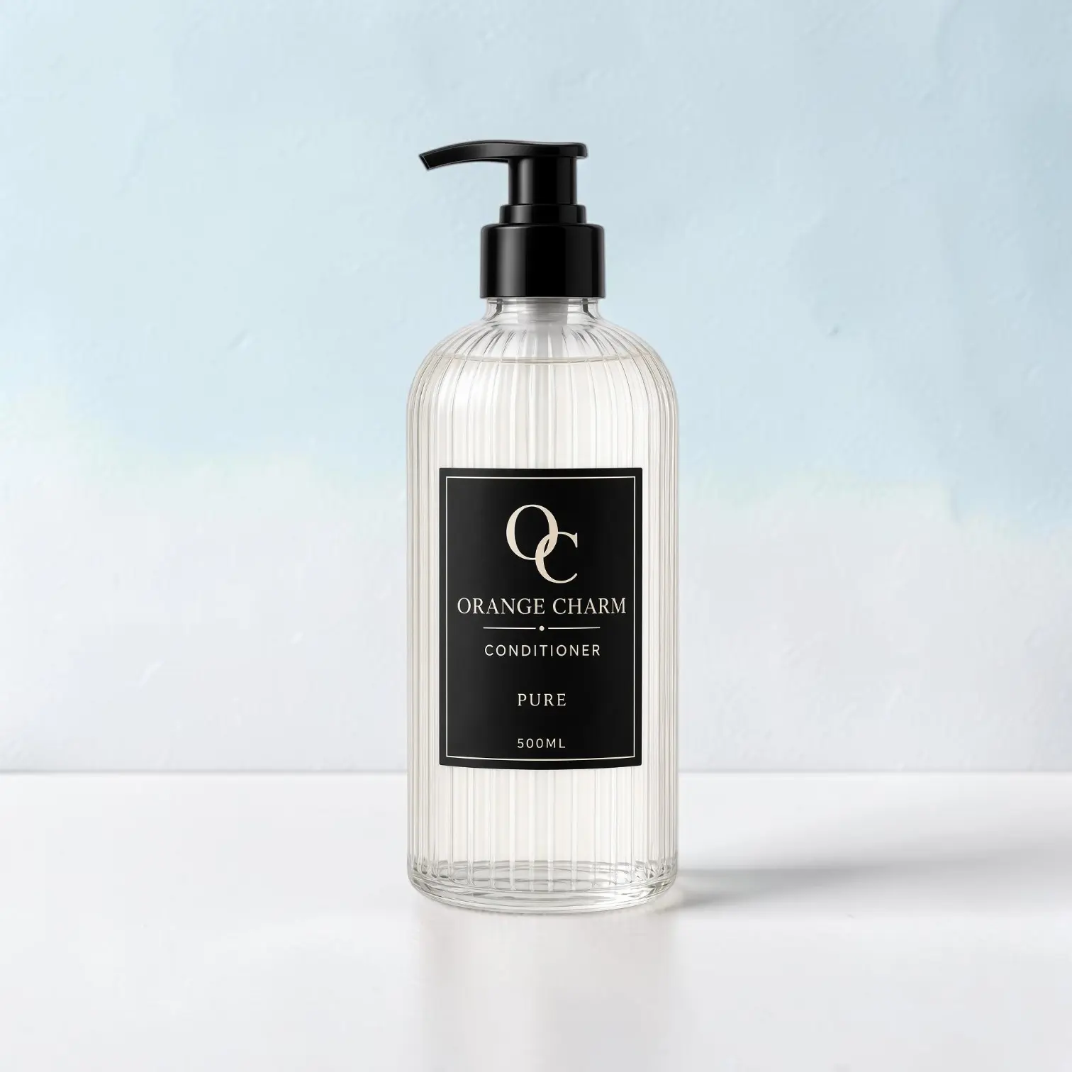 Private label hotel amenities set with shampoo and body wash