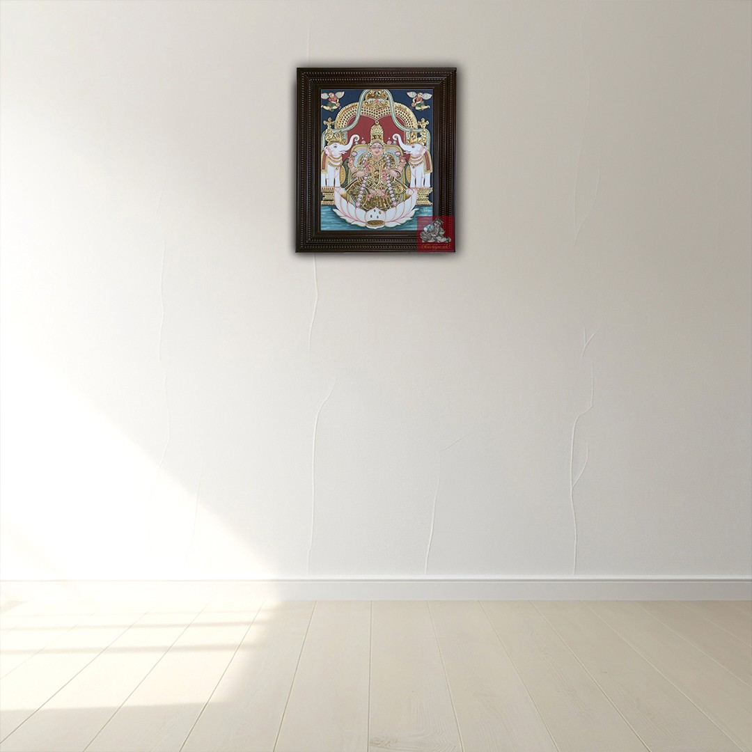 Gaja Lakshmi Tanjore Painting