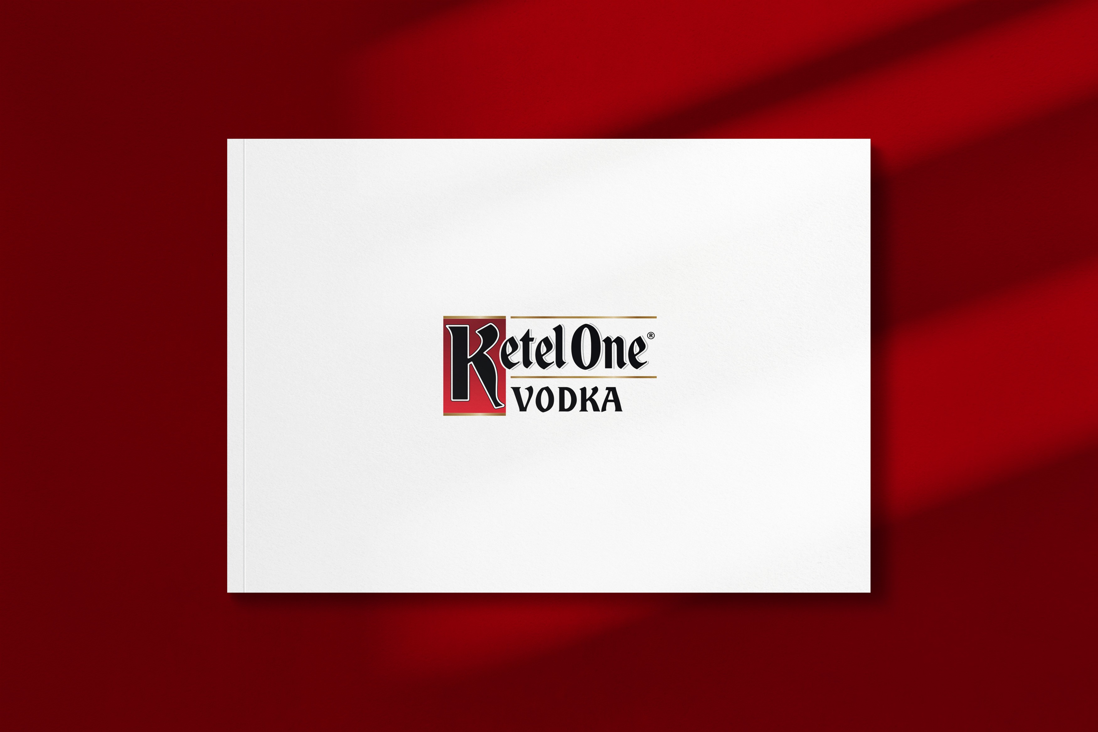 Titelgestaltung der Ketel One Vodka Broschüre – reduziertes, typografisch starkes Design mit zeitloser Anmutung