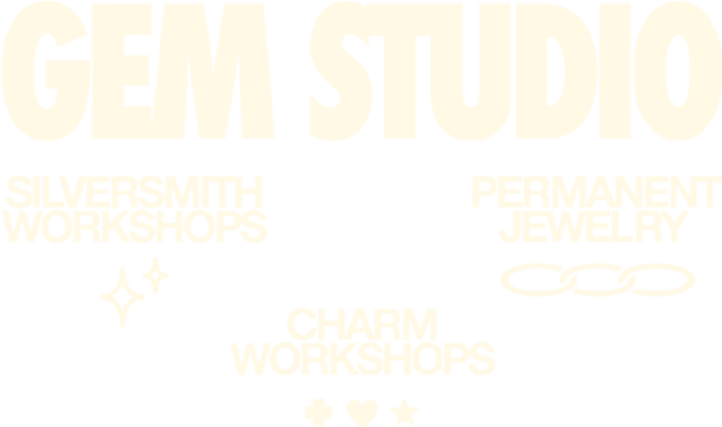 Gem Studio, Silversmith Workshops, Permanentn Jewelry, Charm Workshops