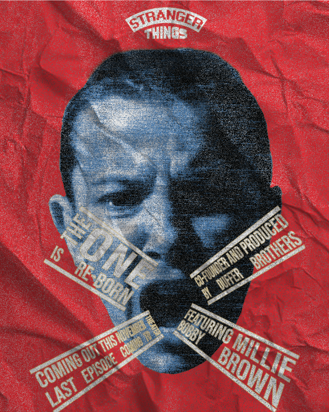 Pastel ice cream packaging design with retro typography on pink background