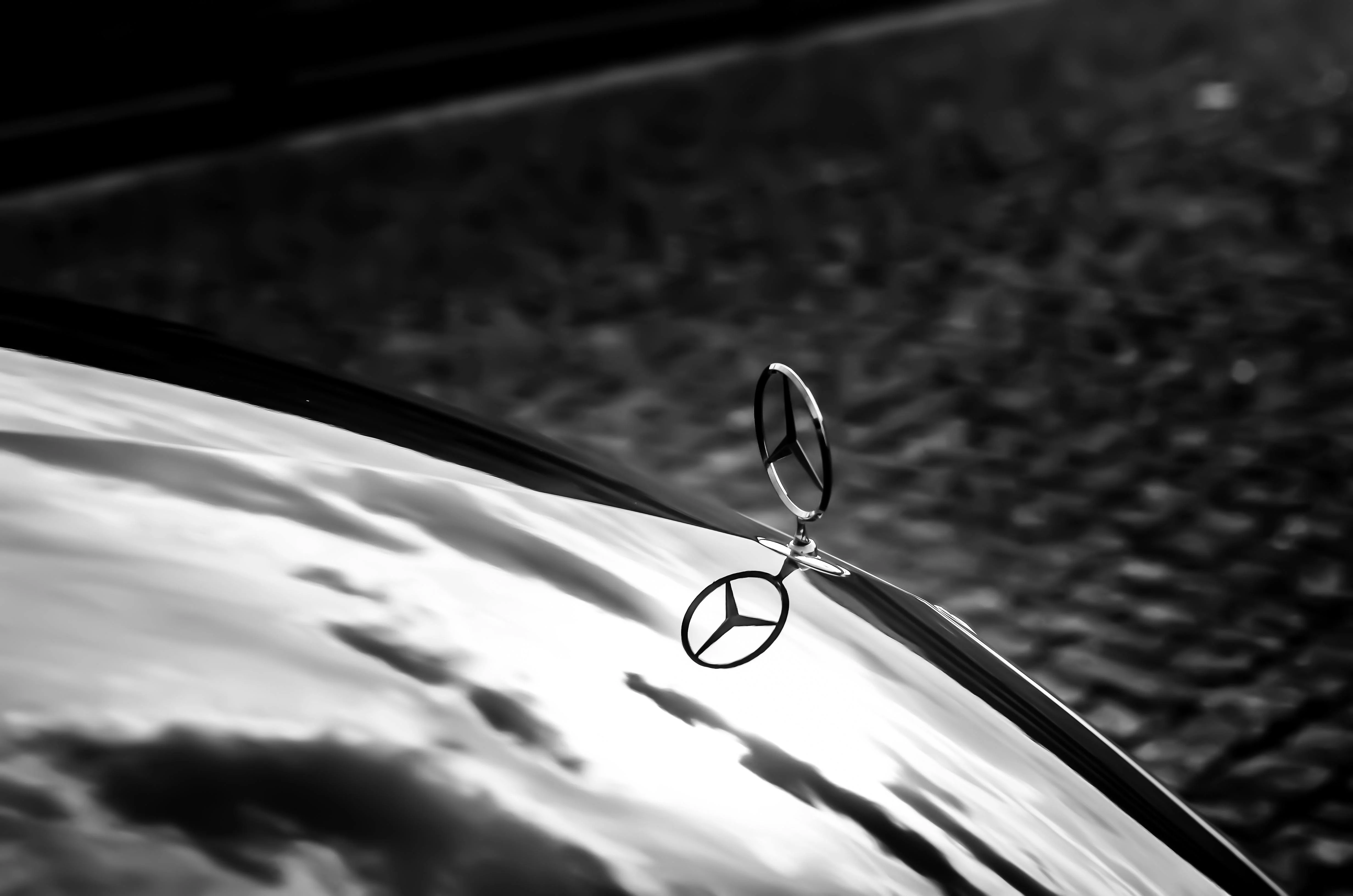 Le célèbre emblème à trois branches de Mercedes incarne puissance, élégance et excellence sur tous les terrains.
