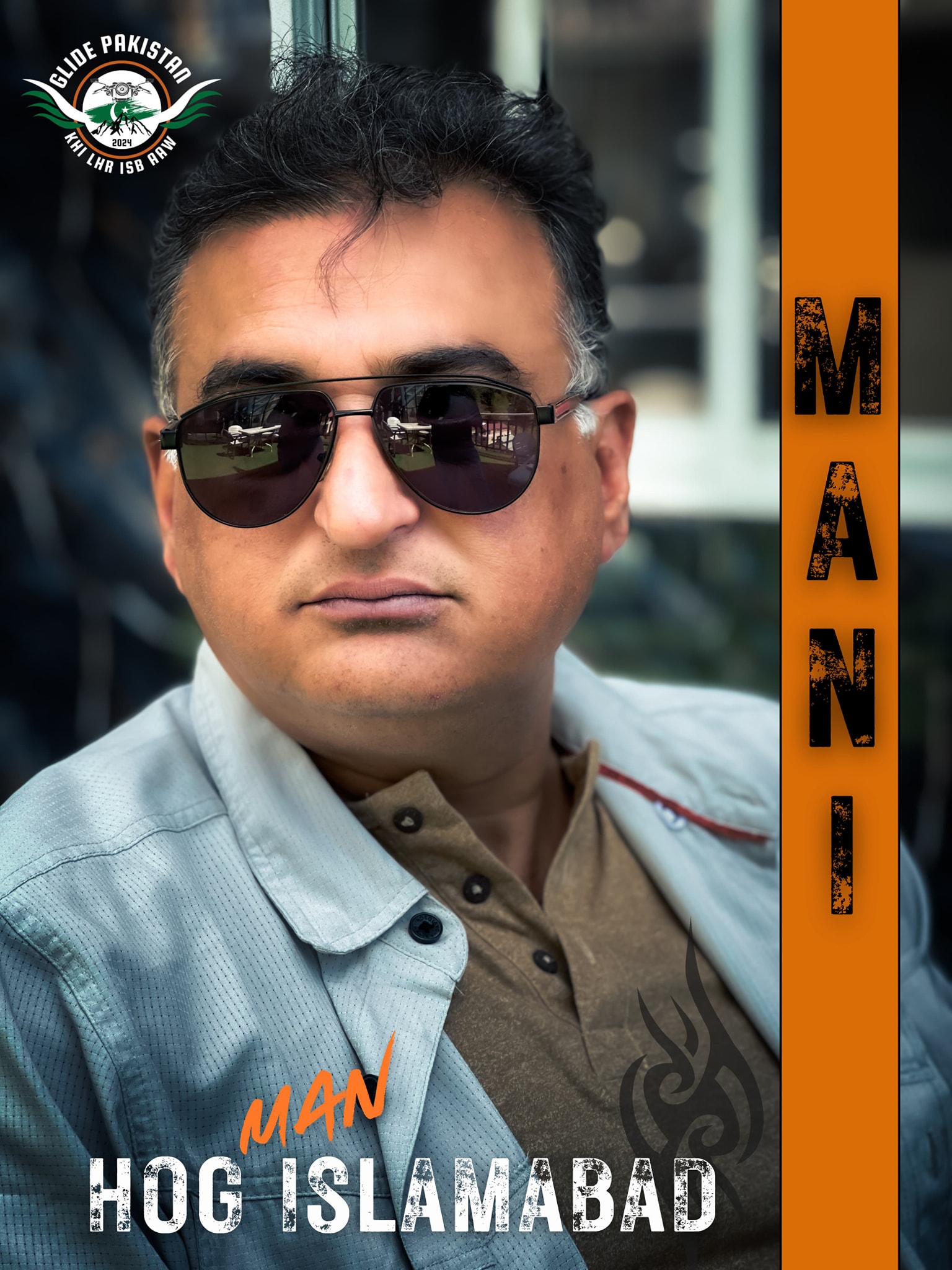 a man smiling for the camera