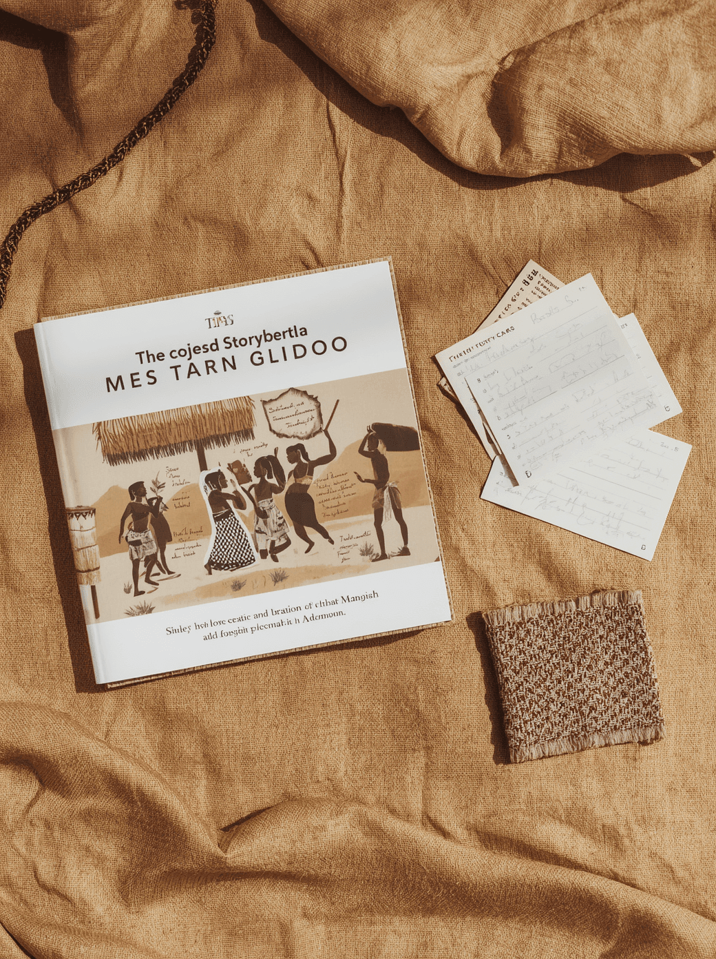 Three people in casual outdoor attire stack firewood into a rustic stone oven amidst an olive grove, with a sunlit house in the background, capturing an authentic rural lifestyle scene.