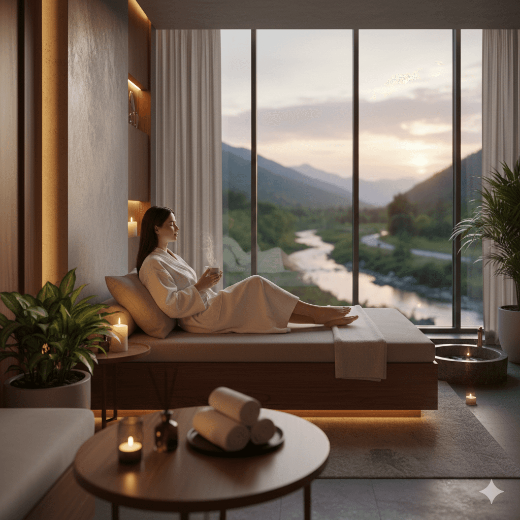 Resort-style leisure and wellness amenities by M3M in Sector 92 with poolside relaxation spaces