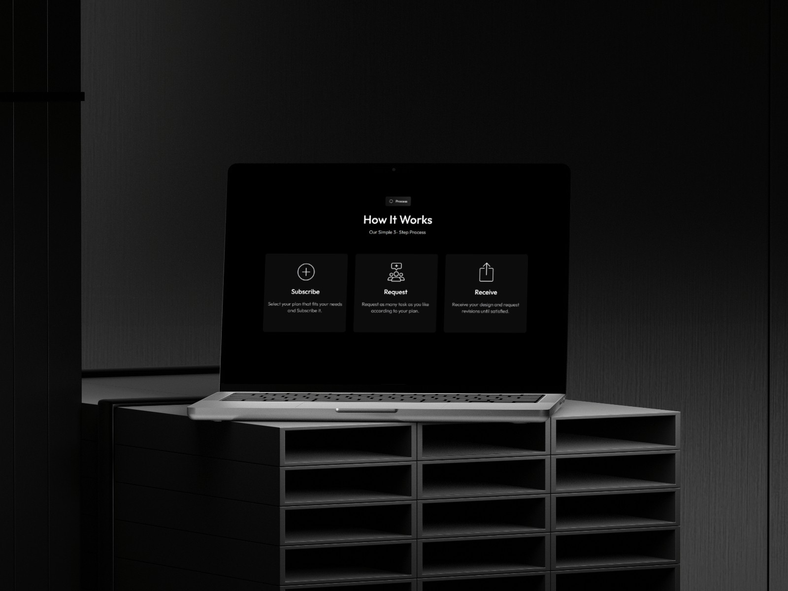 PixelLab — 高级暗黑黑白极简创意机构官网设计灵感