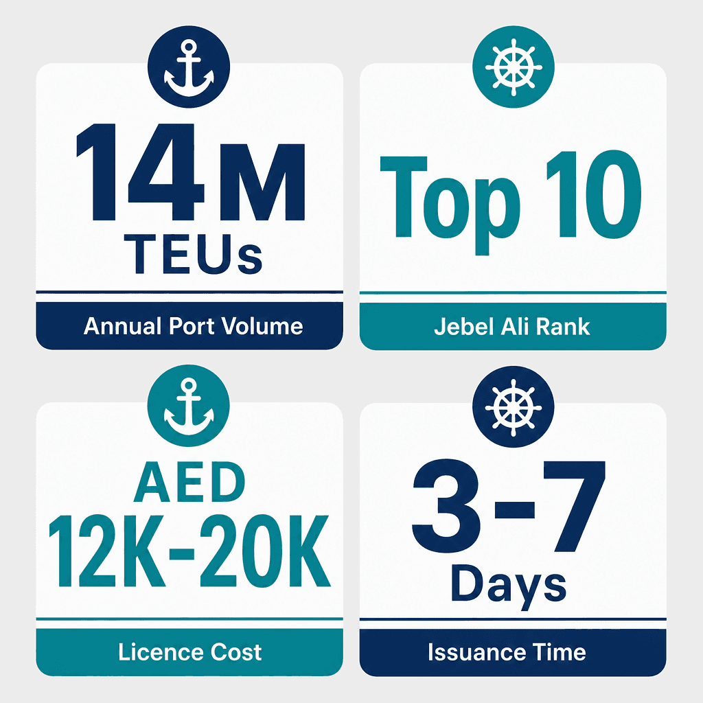 Infographic: Ports & Marine Guide Equipment Trading License in Dubai