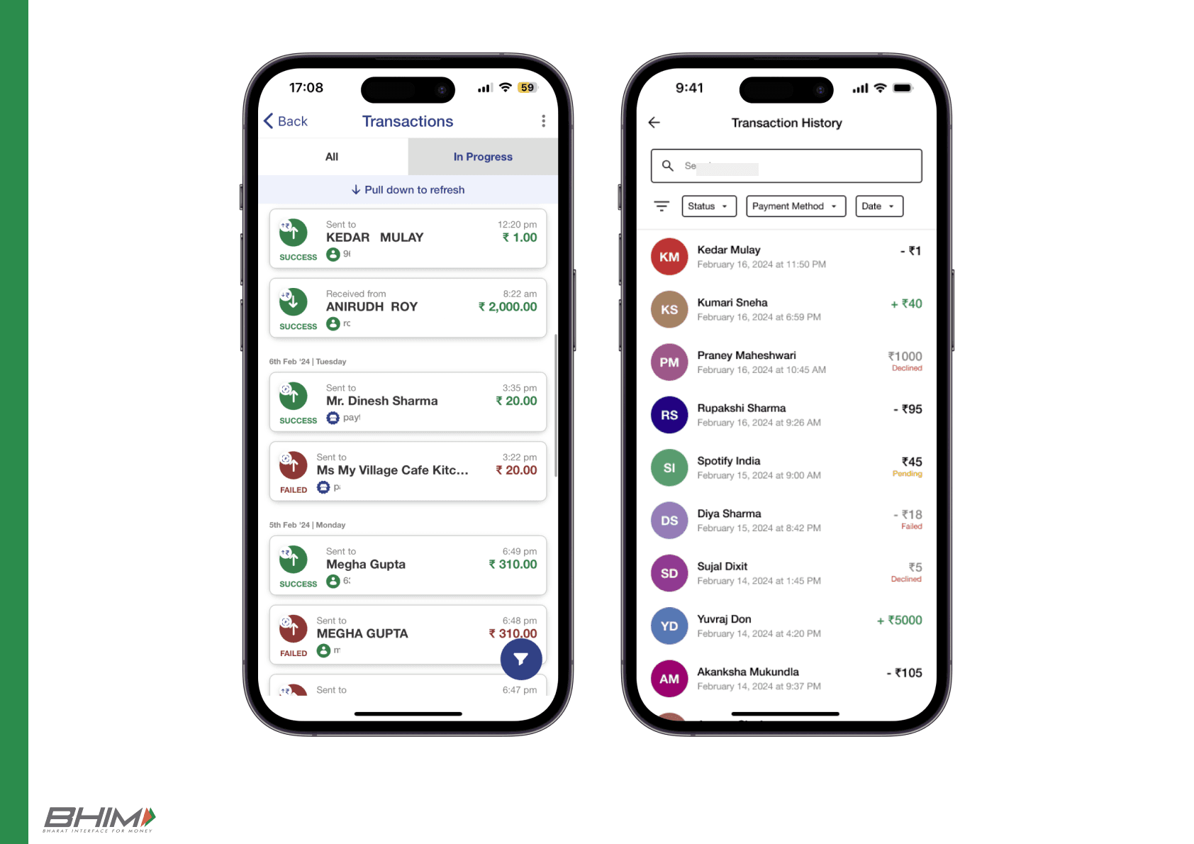 Payble - Mobile Screens