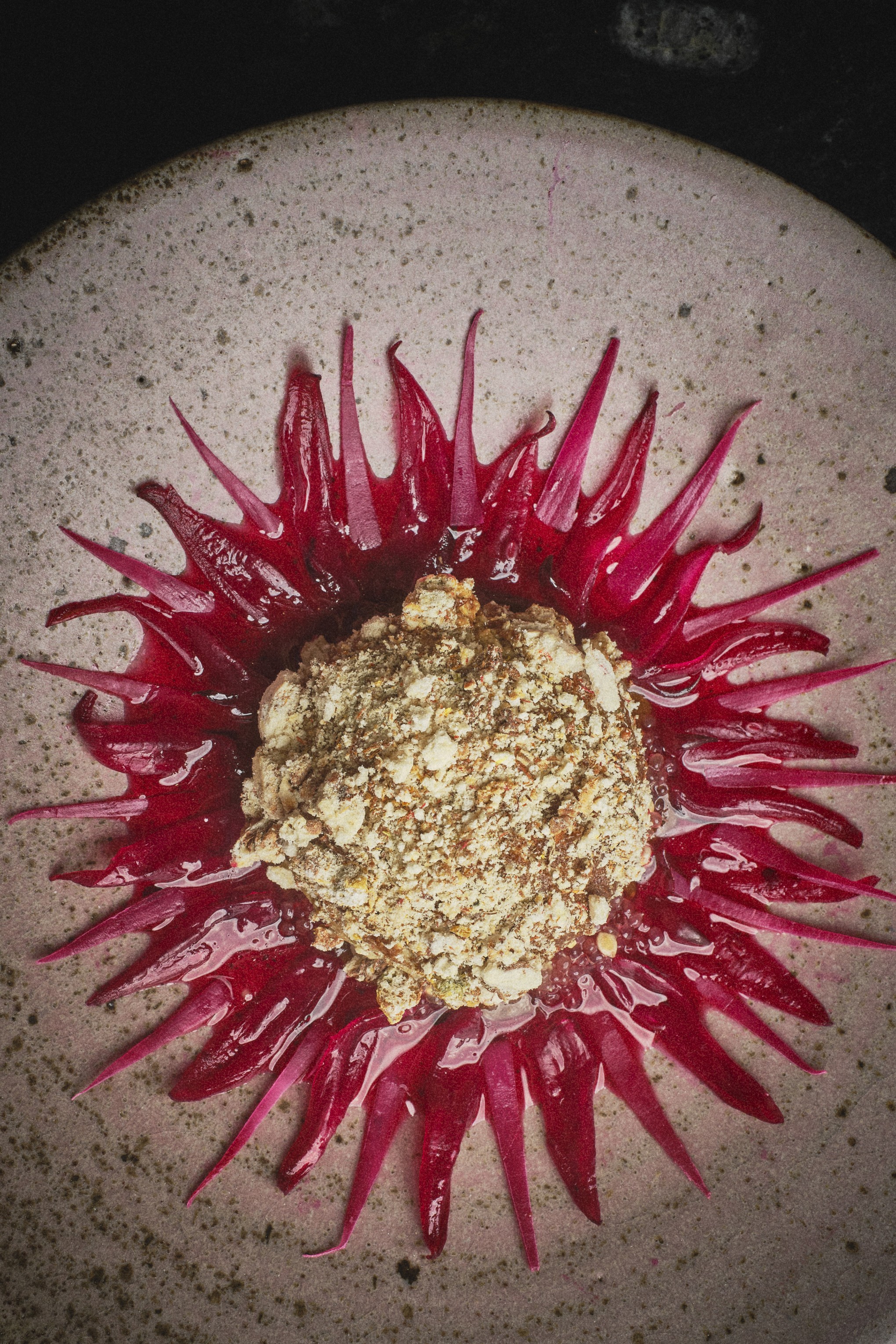 Flowers, Sunflower Seed, Candied Bee Pollen, Preserved Roselle