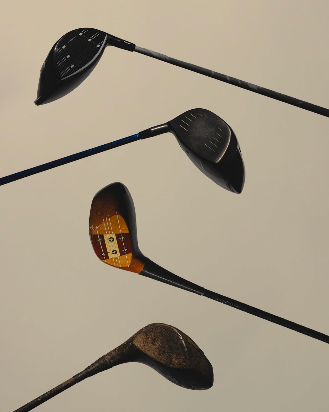 four stainless steel case and four brown-and-white glass bottle