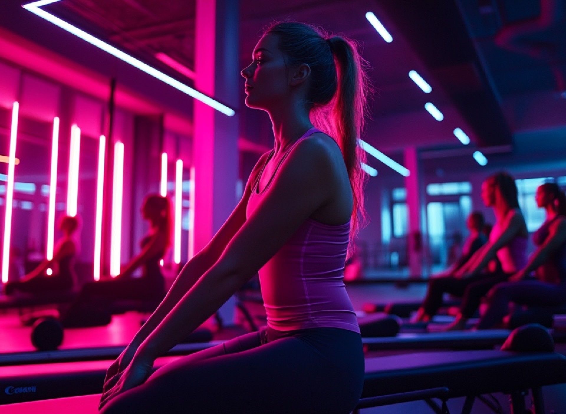 A reformer pilates class