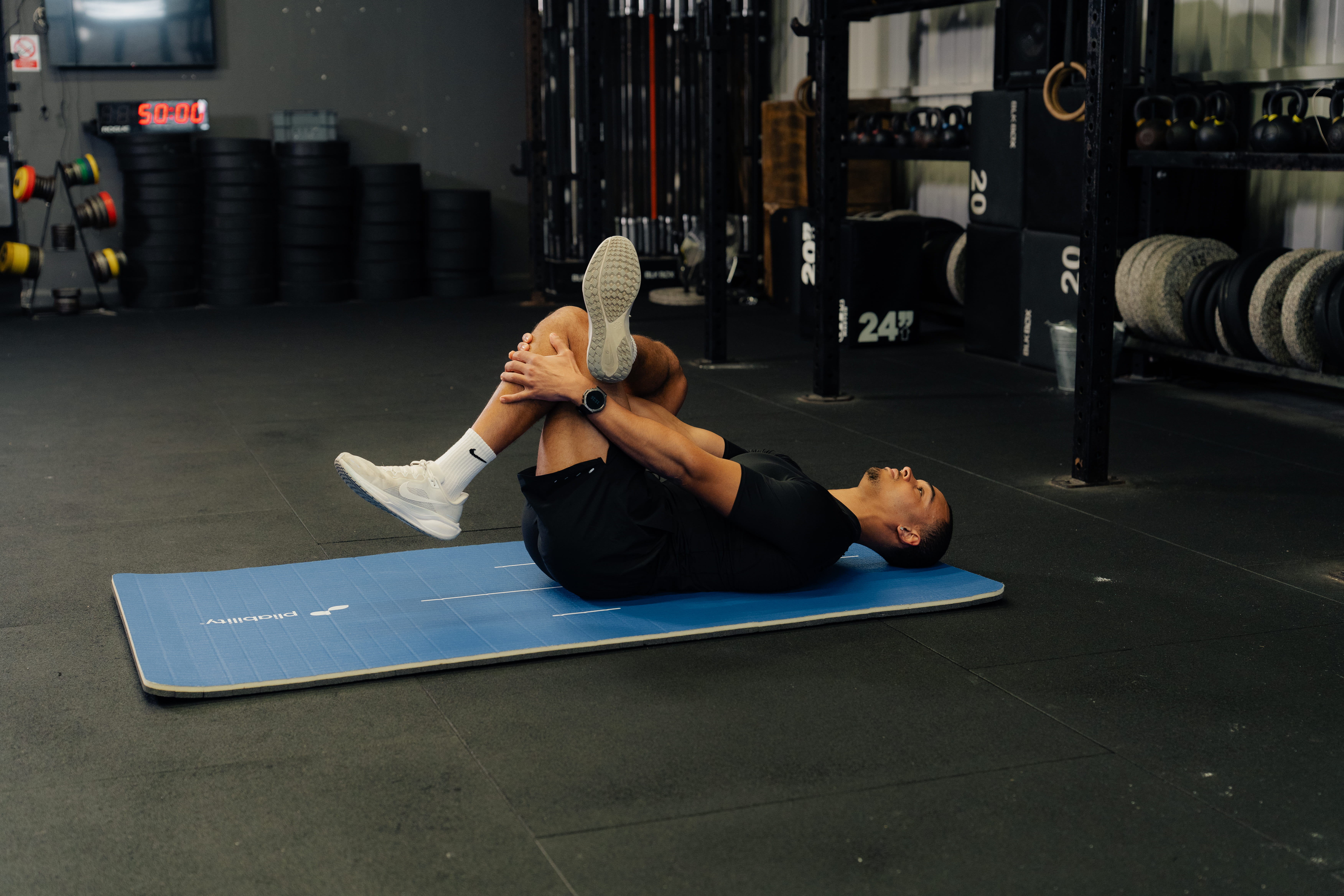 person on his back - Ankle Stiffness